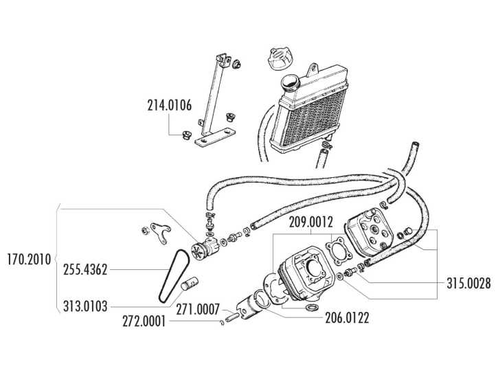 Kolbenring Polini 50ccm 40,2x1mm für Peugeot 103 XPLC, Clip LC, RCXLC