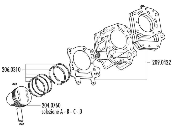 Kolbenring Satz Polini 180ccm 67mm für Aprilia Leonardo, Scarabeo 125 / 150, Rotax 4T