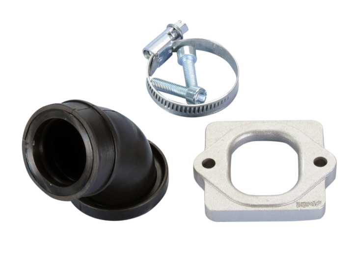 Ansaugstutzen Polini 360 30/33mm für Piaggio mit 26-28mm Mikuni VM Vergaser