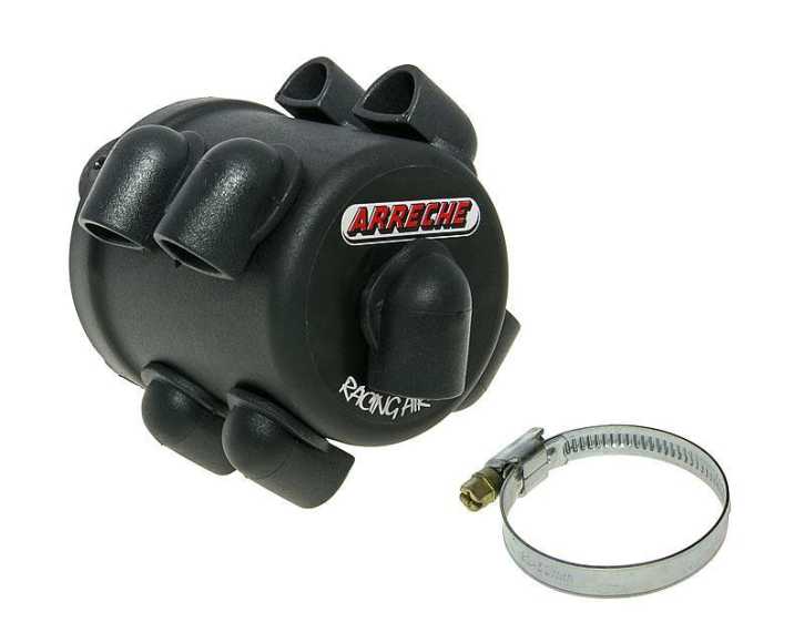 Luftfilter Arreche Airbox lang 36,5mm 45° schwarz