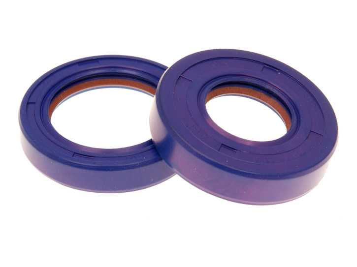 Wellendichtringsatz Kurbelwelle Polini FKM/PTFE für Minarelli AM6, Generic, KSR-Moto, Keeway, Motobi, Ride, CPI, 1E40MA, 1E40MB