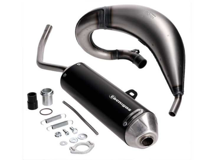 Auspuff Tecnigas E-NOX EVO Steel für Derbi Senda 00-, Aprilia RX, SX, Gilera RCR, SMT