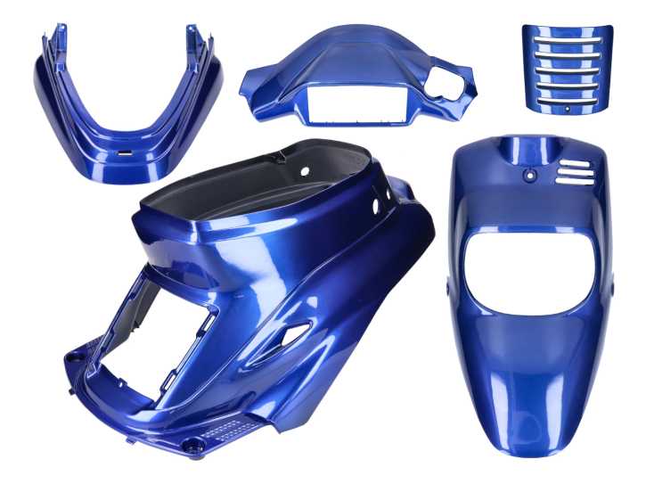 Verkleidungskit blau metallic 5-teilig für MBK Booster -2004, Yamaha BWS -2004