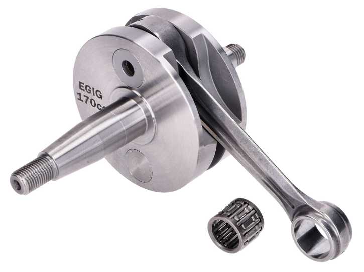 Kurbelwelle EGIG Performance Vollwange Hub 51mm, Pleuel 115mm für 170ccm Vespa Smallframe