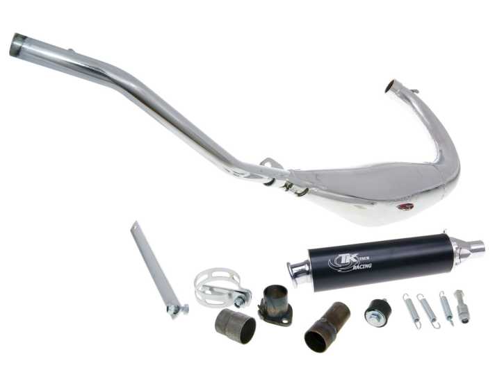 Auspuff Turbo Kit Carreras 80 Chrom für Rieju Matrix 50