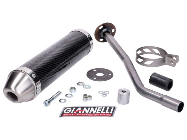 Endschalldämpfer Giannelli Carbon für Derbi Senda R 50 99-09, DRD Edition 50 SM 03-07