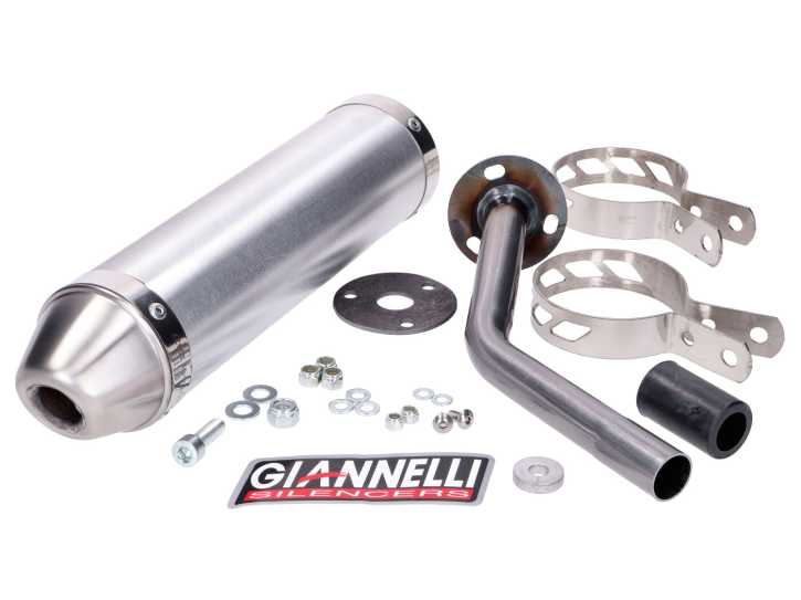 Endschalldämpfer Giannelli Aluminium für Fantic Motor Enduro 50 Casa, Performance 2018