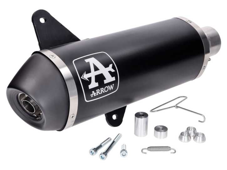 Endschalldämpfer Arrow Urban Aluminium schwarz für Vespa GTS 300 4T LC Euro5 2020-