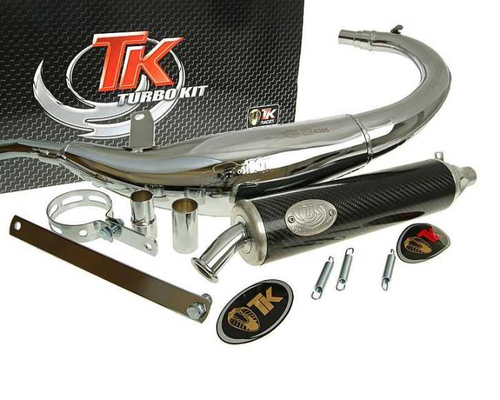 Auspuff Turbo Kit Bajo RQ Chrom für MH Furia RYZ 50