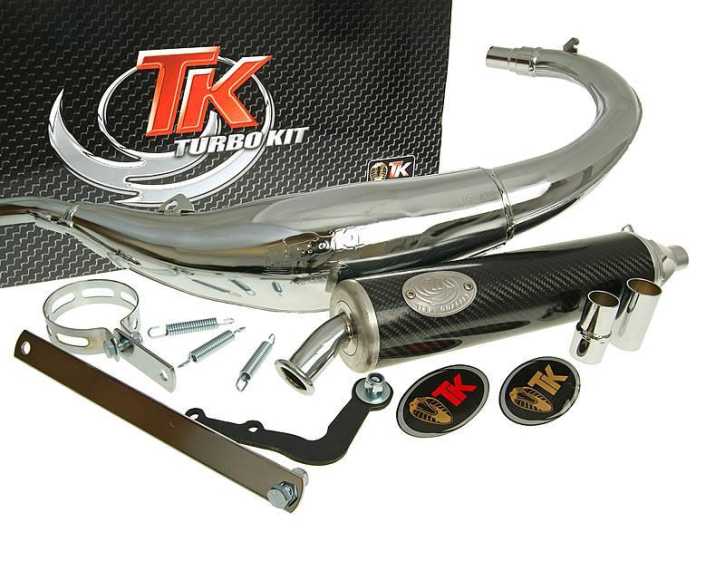 Auspuff Turbo Kit Bajo RQ Chrom für Yamaha DT50 (04-)