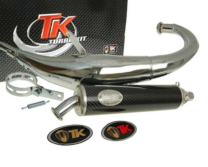 Auspuff Turbo Kit Bajo RQ Chrom für Derbi Senda DRD (06-)