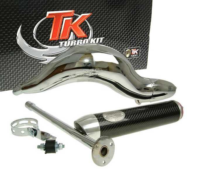 Auspuff Turbo Kit Road RQ Chrom für Aprilia RS50 (06-)