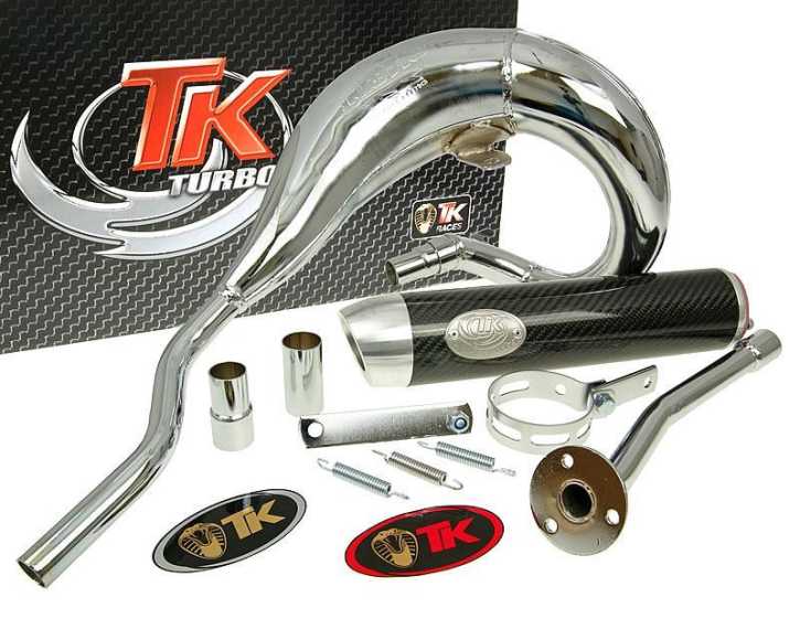 Auspuff Turbo Kit Bufanda RQ Chrom für Aprilia RX 50 (99-05)