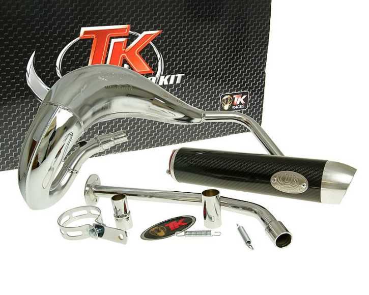 Auspuff Turbo Kit Bufanda RQ Chrom für Yamaha DT50 (03-)