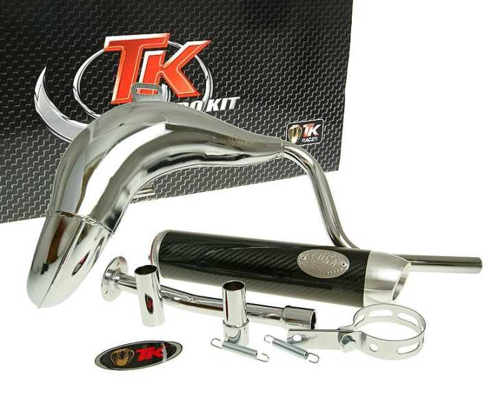 Auspuff Turbo Kit Bufanda RQ Chrom für Rieju RR50 (06-)