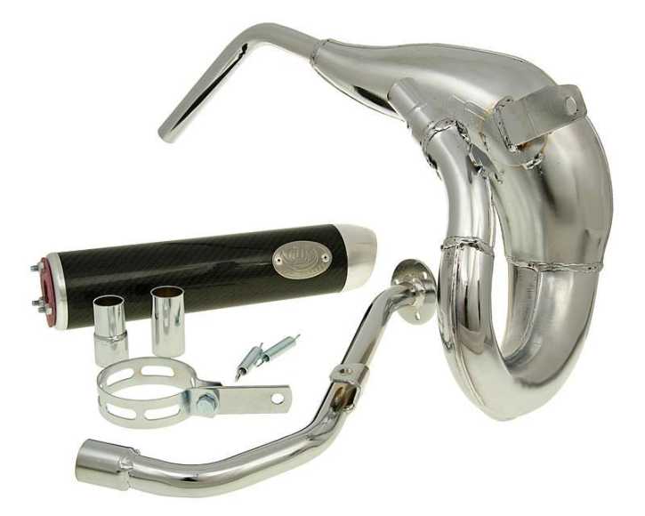 Auspuff Turbo Kit Bufanda RQ Chrom für MH Furia RYZ 50 Pro (06-)