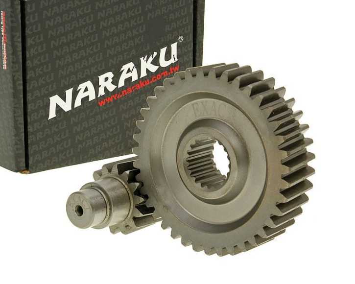 Getriebe sekundär Naraku Racing 14/39 +10% für GY6 125/150ccm 152/157QMI