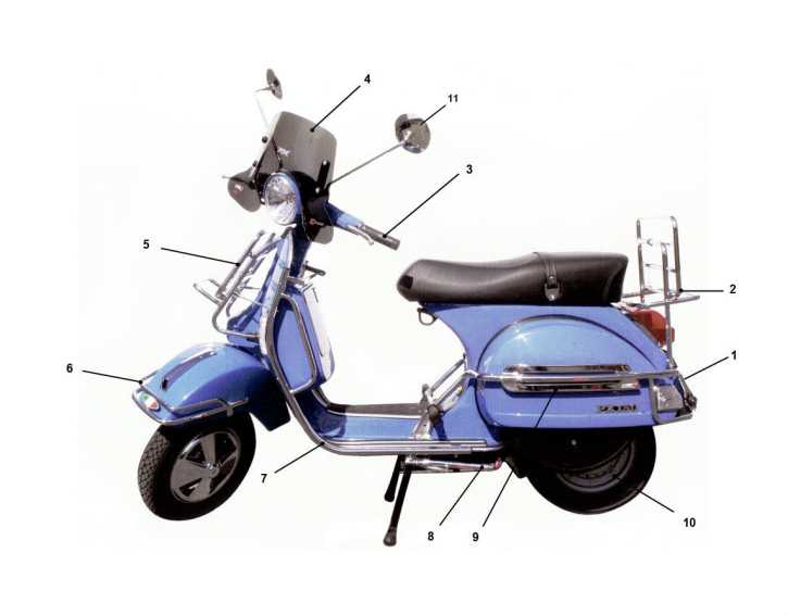 Spiegelhalterung Vespa PX PK - Restaurierte-Vespa Ersatzteile und Zubehör