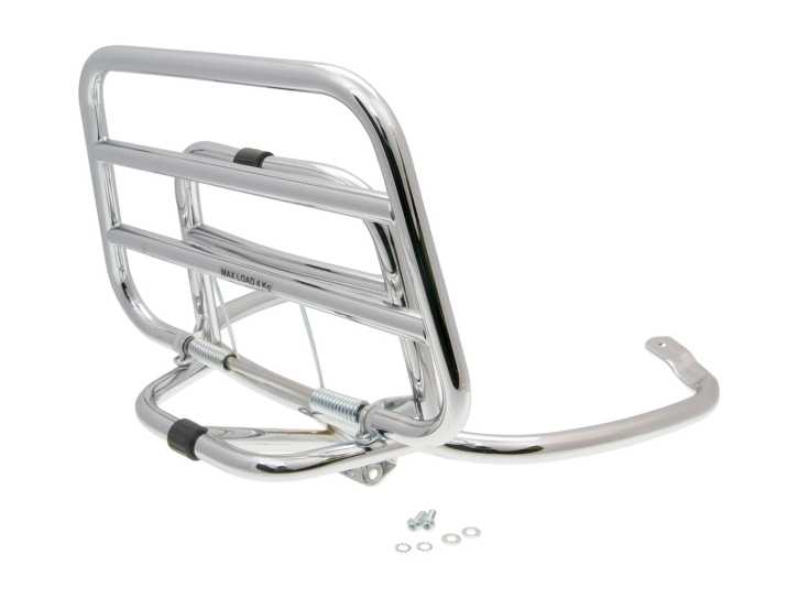 Gepäckträger / Top Case Träger OEM klappbar Chrom für Vespa Primavera / Sprint