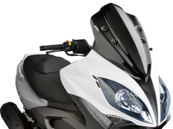 Windschild Puig V-Tech Sport schwarz für Kymco Xciting 500 07-13