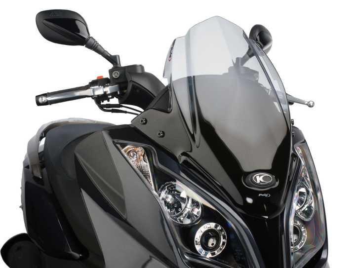 Windschild Puig V-Tech Sport smoke für Kymco Downtown 125i, 300i ABS 09-14