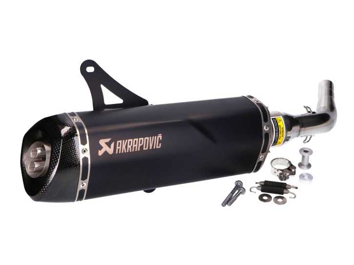 Auspuff Akrapovic Slip-On Line SS schwarz für Vespa GT250 GTS GTV 125 250 300 E3