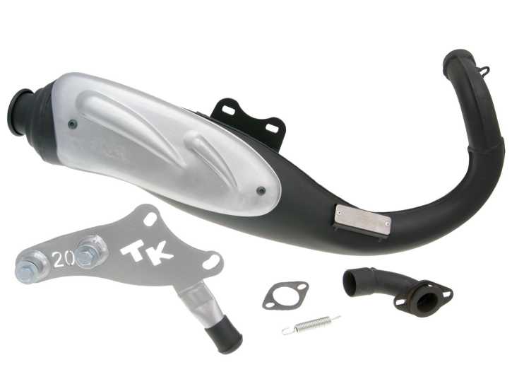 Auspuff Turbo Kit TKR für Honda Dio, Kymco, SYM stehend