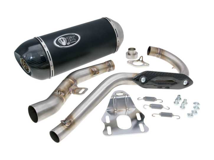 Auspuff Turbo Kit Off Road 125 Oval H2 für Rieju Marathon Pro 125 4T LC Euro 3 2017