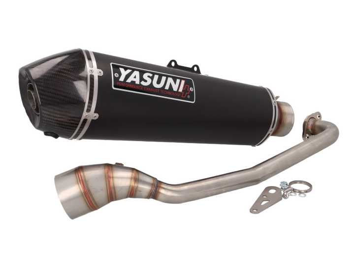 Auspuff Yasuni Scooter 4 Black Edition für Yamaha Tricity 125, 150, MBK Tryptic 125