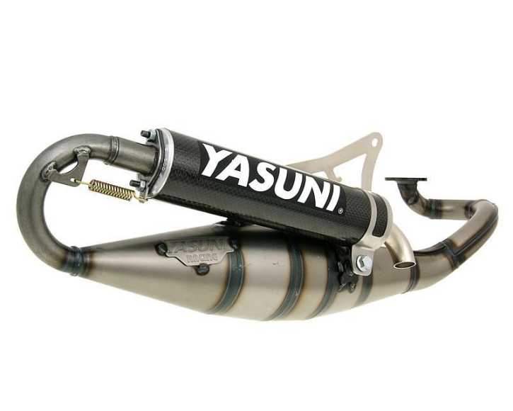 Auspuff Yasuni Scooter R Carbon für Minarelli liegend