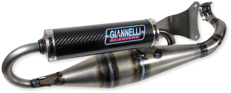 Auspuff Rennauspuff Giannelli Shot V4 CE Minarelli Liegend für Yamaha MBK  Aerox