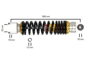 Stoßdämpfer YSS Mono E-Series 300mm *ABE*